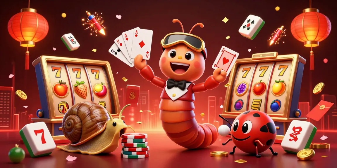 RR88: Experience thrilling casino action with a vibrant 3D illustration featuring characters and slots.