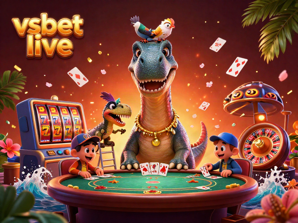 Engage in exciting gameplay with vsbet live, featuring dynamic 3D casino elements and fun characters.