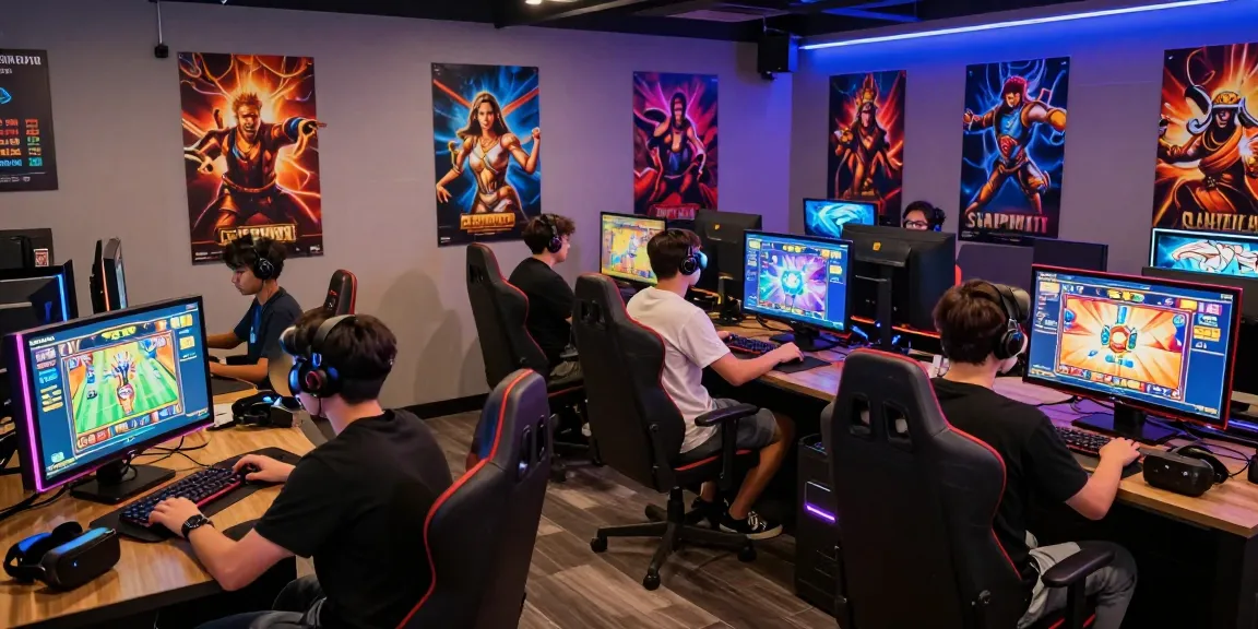 HWGSLOT players enjoying an engaging slot game in a vibrant gaming lounge.