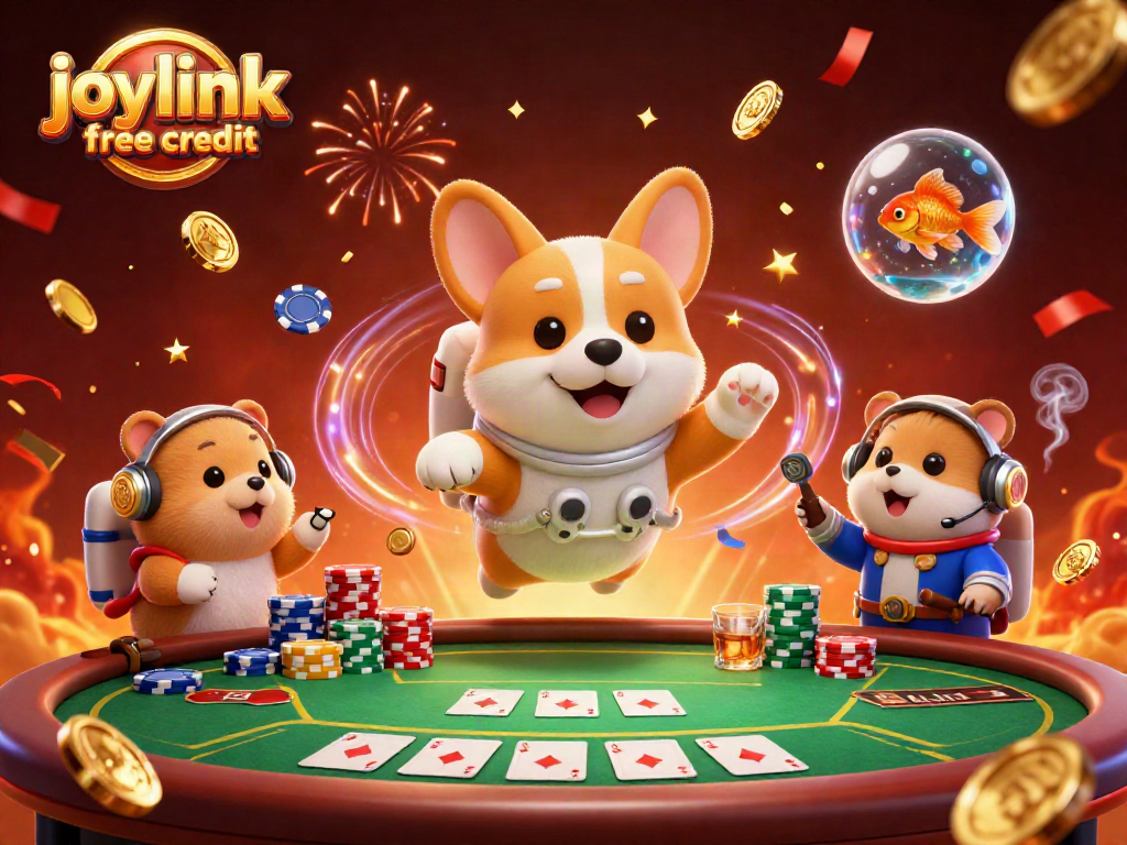 Win big with joylink free credit and engaging characters inside a unique casino environment!