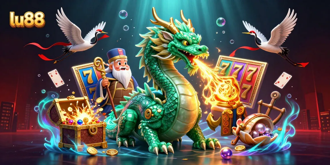 Experience winning strategies with lu88 featuring mythical characters and vibrant casino elements.