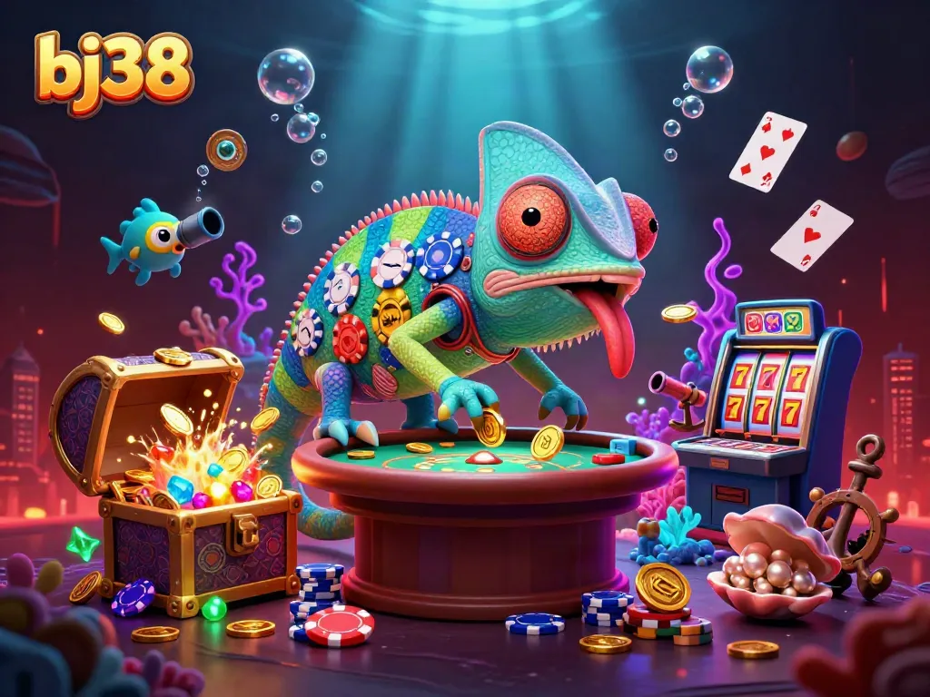 Engage in thrilling gameplay at bj38 with a vibrant casino scene featuring captivating characters and elements.
