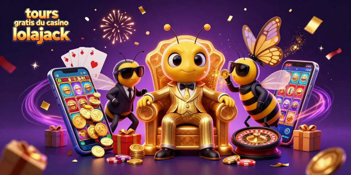 Experience the excitement of tours gratuits du casino lolajack with a vibrant 3D bumblebee mob boss scene.