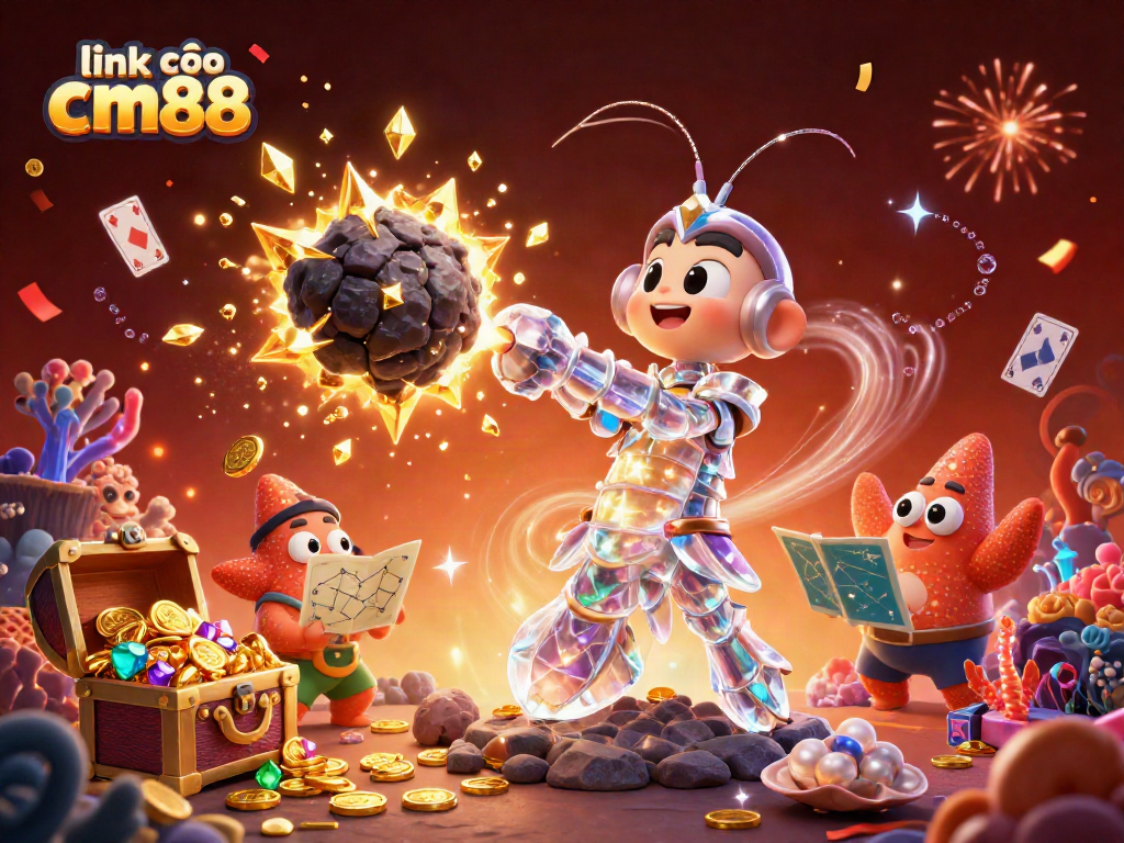 Explore the world of fun and excitement with link vào cm88, featuring a galactic samurai and treasure chests.