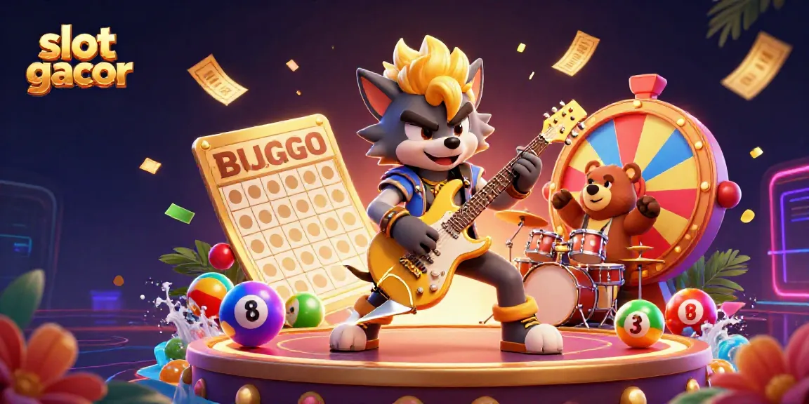 Experience the thrill of slot gacor with dynamic game elements in a vibrant casino scene.