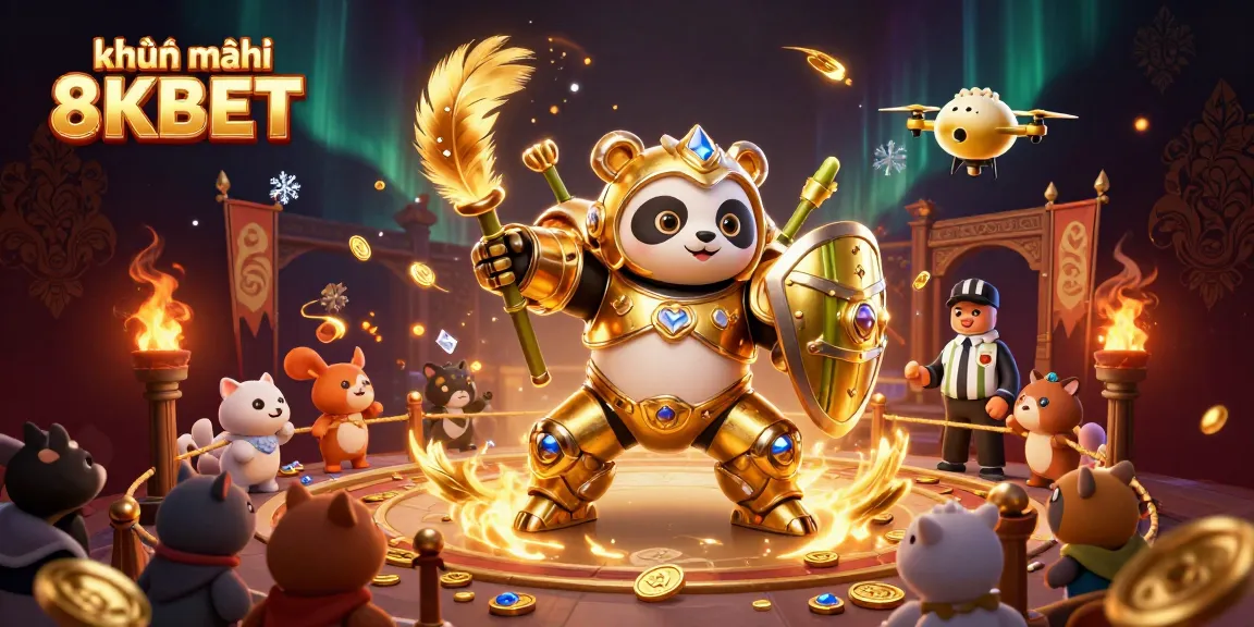 Experience incredible khuyến mãi 8KBET in this immersive casino-themed illustration with dynamic gambling elements.