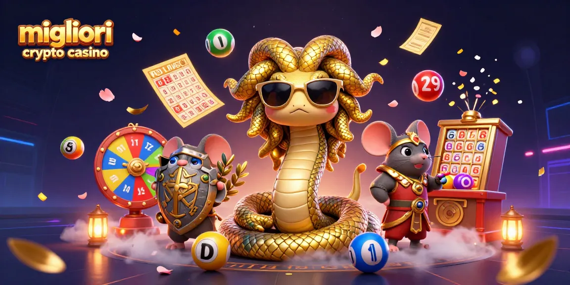 Gioca nei migliori crypto casino con la Medusa e il guerriero su un palcoscenico luminoso.