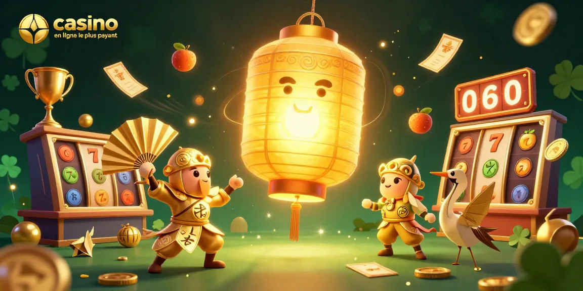 Jouer au casino en ligne le plus payant avec des motifs d'or et des personnages amusants dans une scène dynamique.