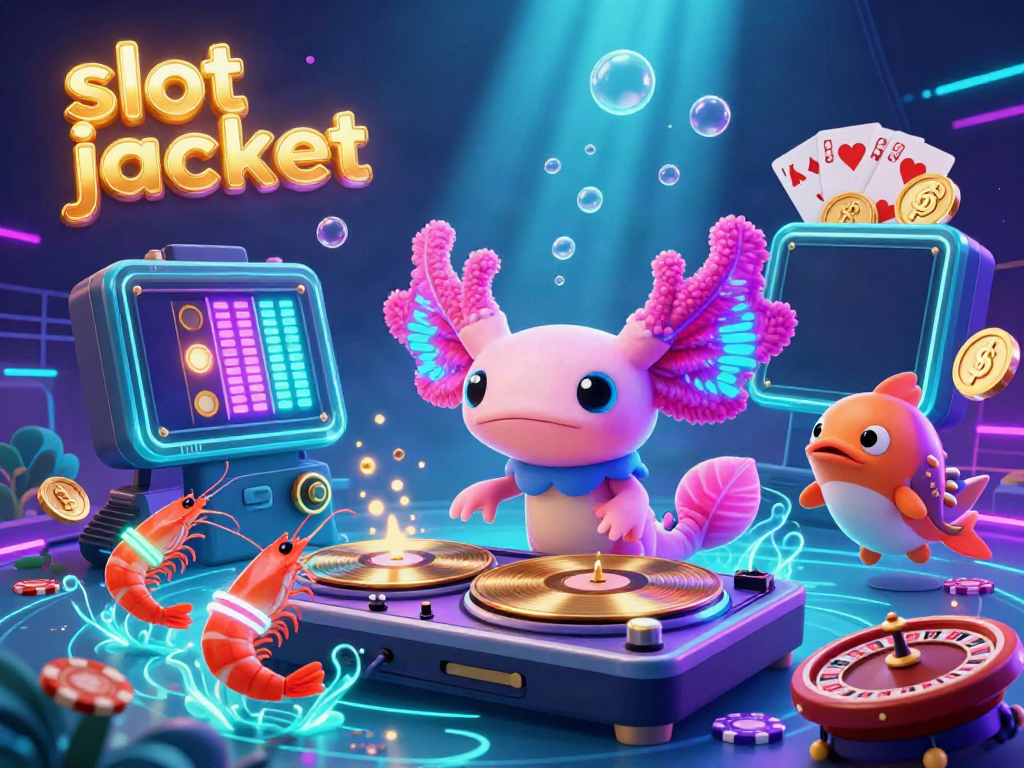 Spin to win on our slot jackpot scene with vibrant underwater characters celebrating big wins!