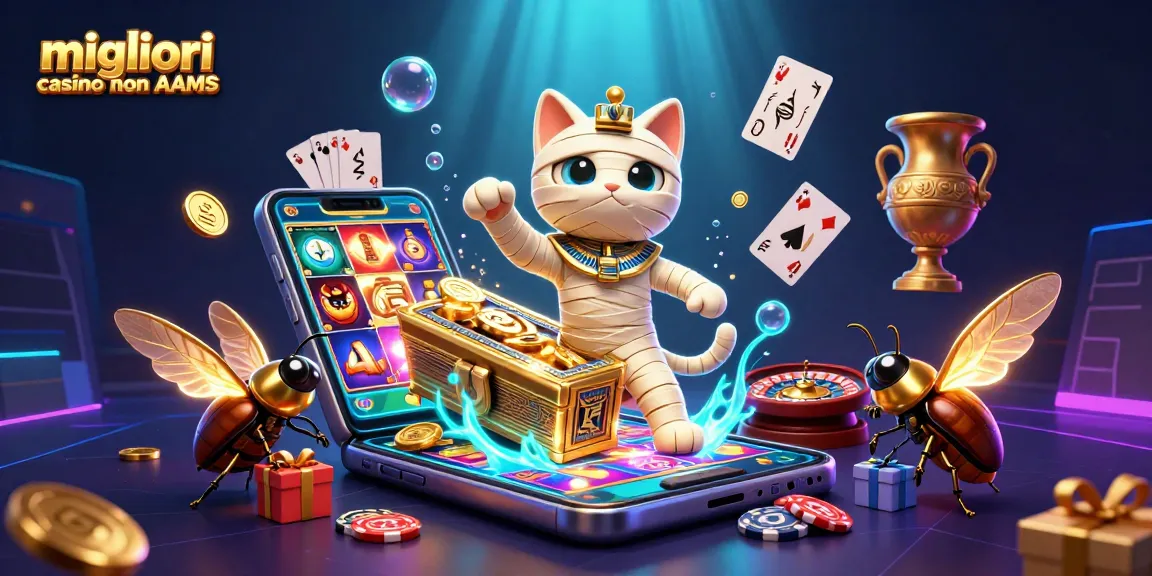 Migliori casino non AAMS: Gioca con l'affascinante mummia egiziana nel casinò e vinci premi scintillanti.