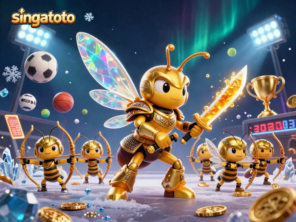 Bet on singatoto while engaging with a vibrant 3D gaming scene full of dynamic characters and elements.