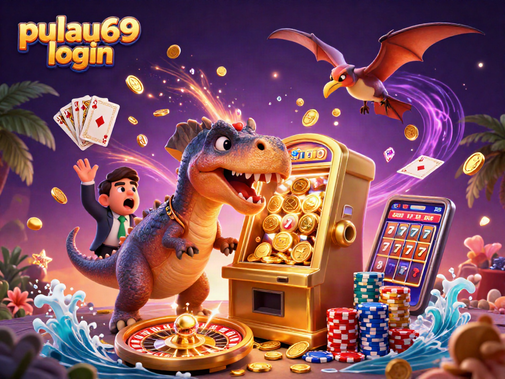Experience the pulau69 login fun with a jackpot scene featuring dynamic casino excitement!