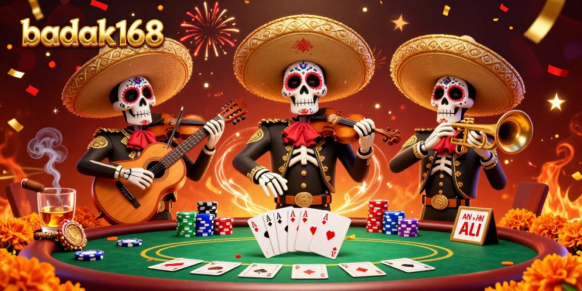 Badak168 meningkatkan pengalaman bermain dengan band mariachi tengkorak meriah dan kartu poker menarik.