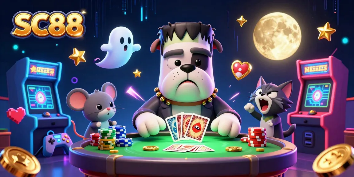 SC88 delivers thrilling card games with colorful gaming elements and spooky characters.
